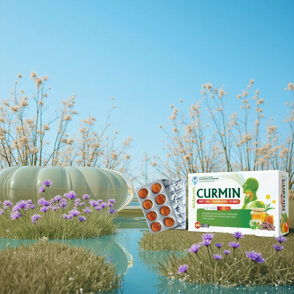 Viên ngậm ho Curmin – Hỗ trợ giảm ho, dịu họng từ nghệ và thảo dược thiên nhiên - Hình ảnh 3