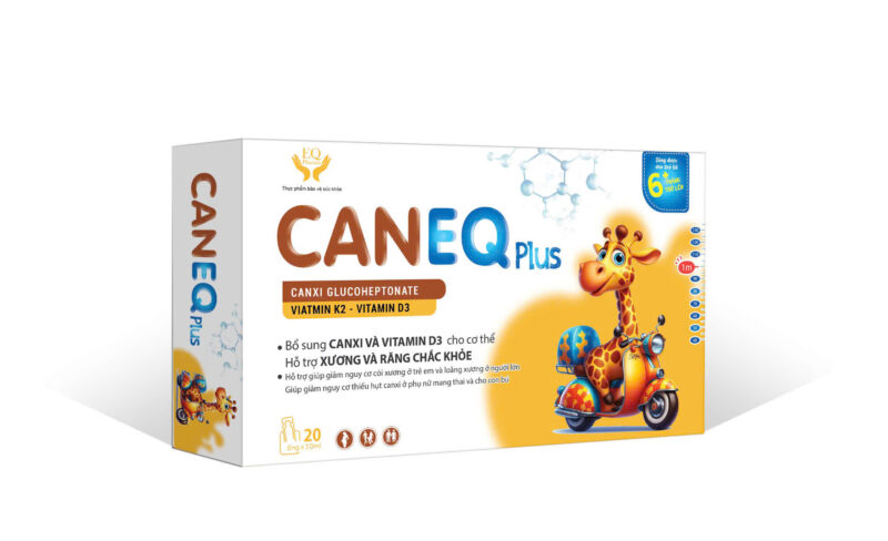 CANEQ PLUS – Siro Canxi D3 K2 cho bé, phát triển chiều cao, chắc xương cho cả gia đình